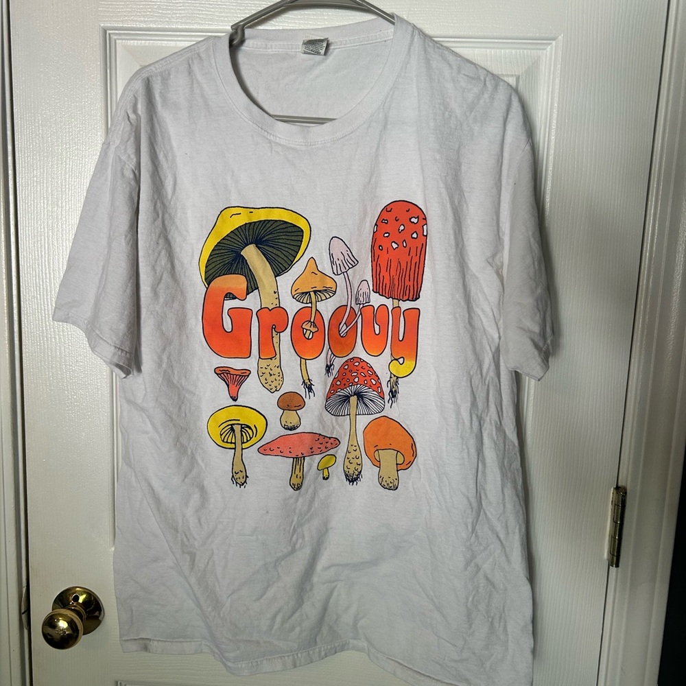 Fruit of the Loom White Tag Tee with Colorful Fruit Logo